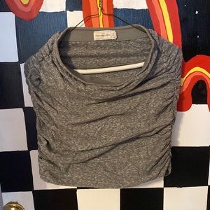 Grey ruched Abercrombie skirt